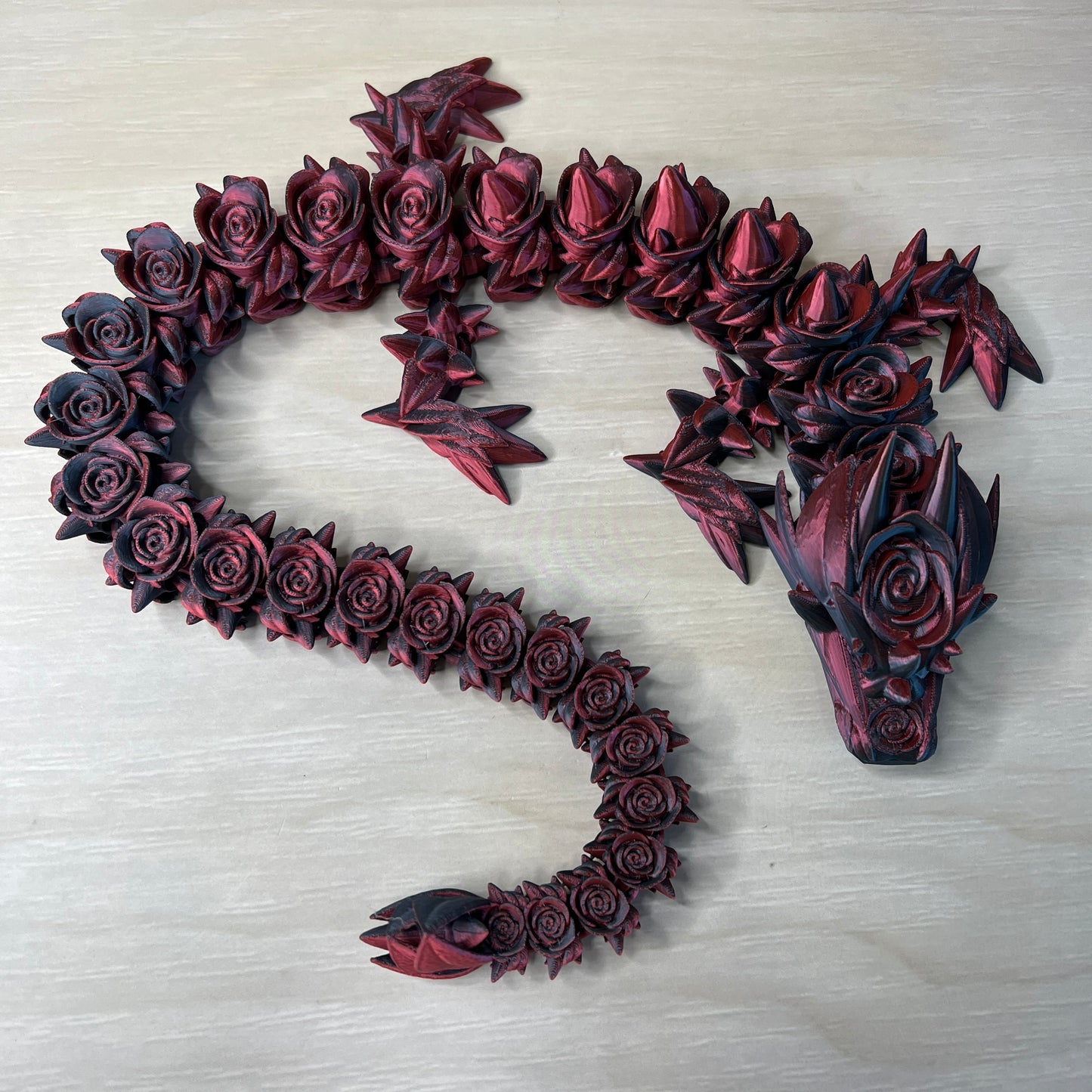 Rose Dragon 3D Printed Model