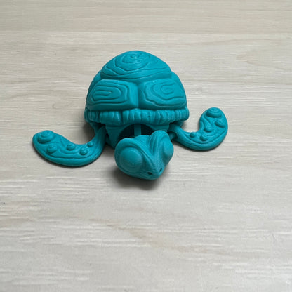 Sea Turtle Detailed Shell 3D Printed Model