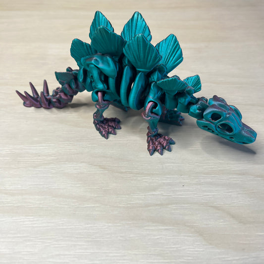 Skeleton Stegosaurus 3D Printed Model