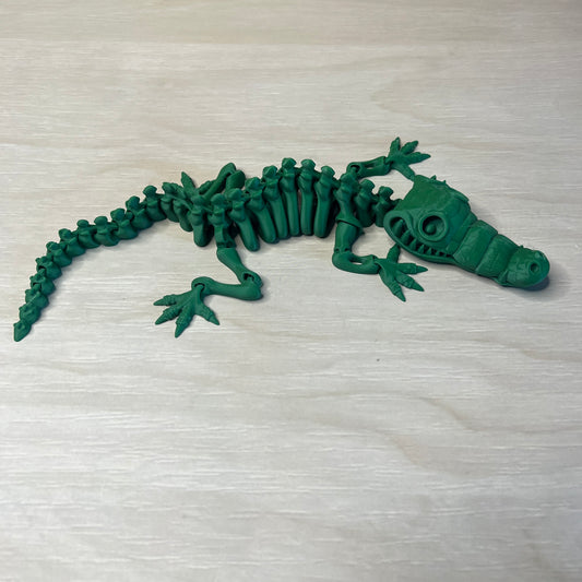 Skeleton Crocodile 3D Printed Model